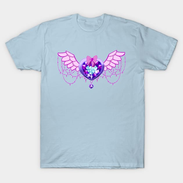 Mahou Pink Crystal T-Shirt by MailoniKat